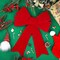 4 Pack Red Christmas Wreath Bows 18 x 12 Inches Christmas Bows Decoration Bows Xmas Tree Ornaments Bows for Christmas Tree Party Supplies